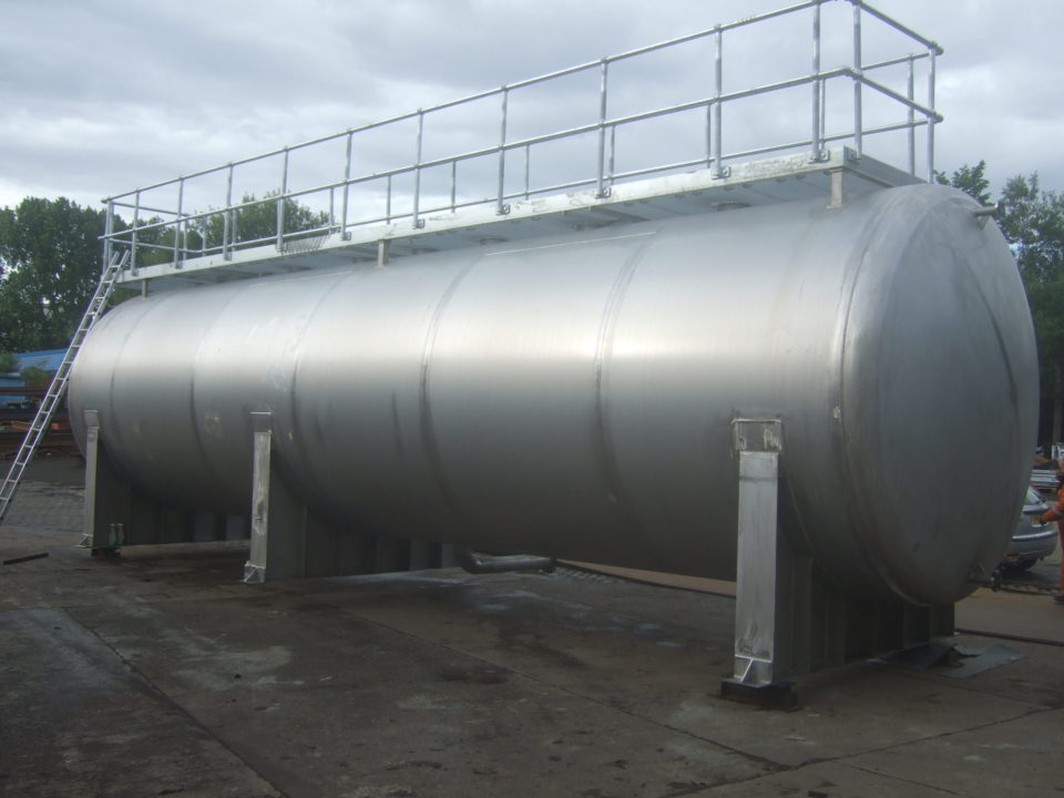 Cylindrical steel tank