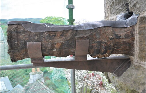 Waterspout repair by the Metal Centre NTS Falkland Palace
