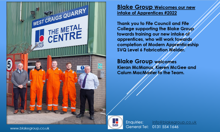 Blake Group Apprentices