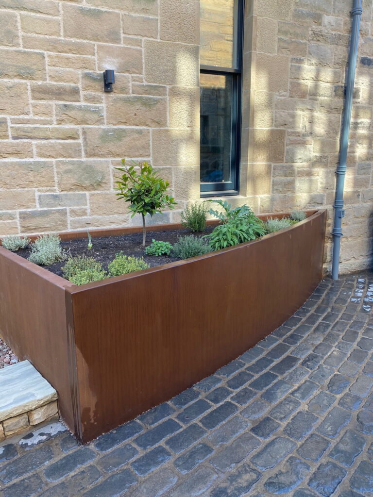 Corten Steel Planter made by The Metal Centre
