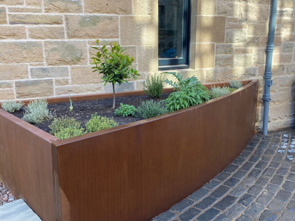 Corten Steel Planter made by The Metal Centre