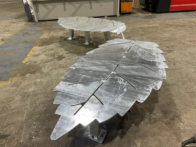 Galvanised-leaf-design-benches