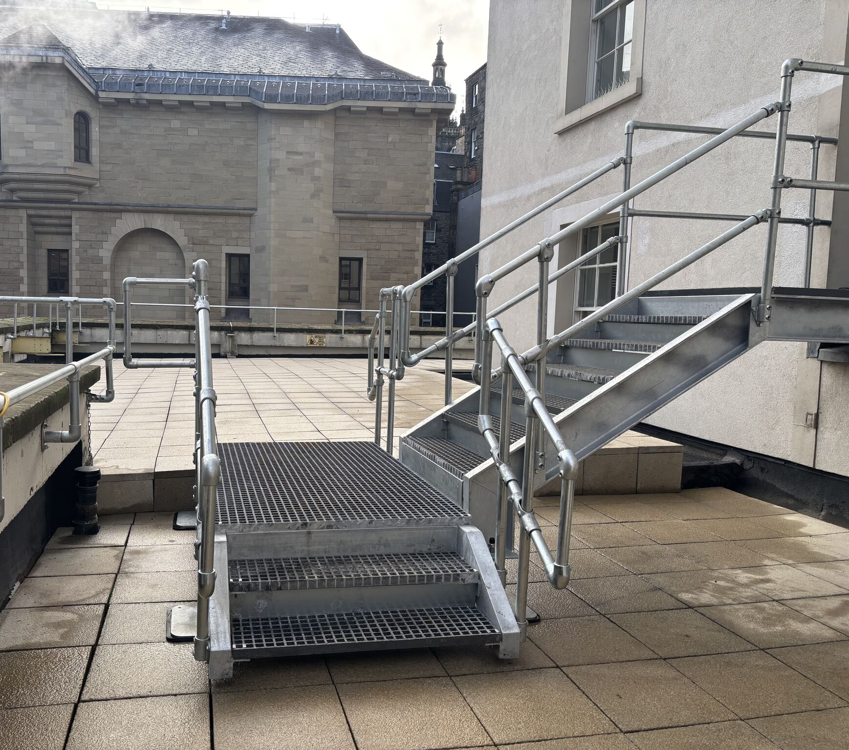 Metal staircase by Blake Group for Scorpio Safety Systems