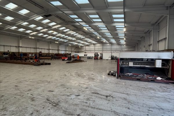 Interior of Blake Group factory at Seafield Way in Edinburgh
