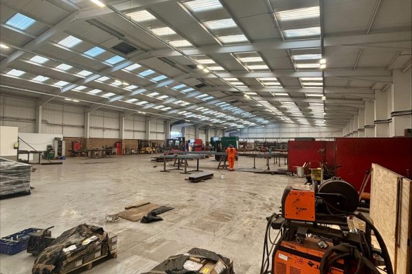 Interior of Blake Group's new factory at Seafield Way Edinburgh