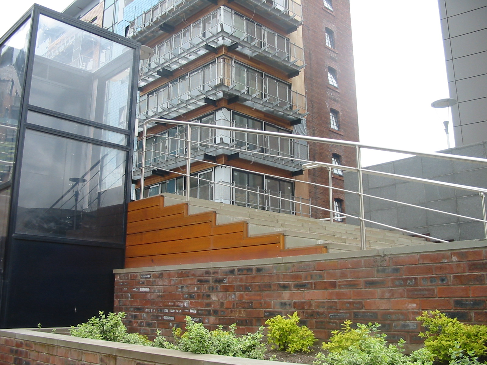 Metal handrails made by Blake Group at the Breadalbane Street flats in Edinburgh
